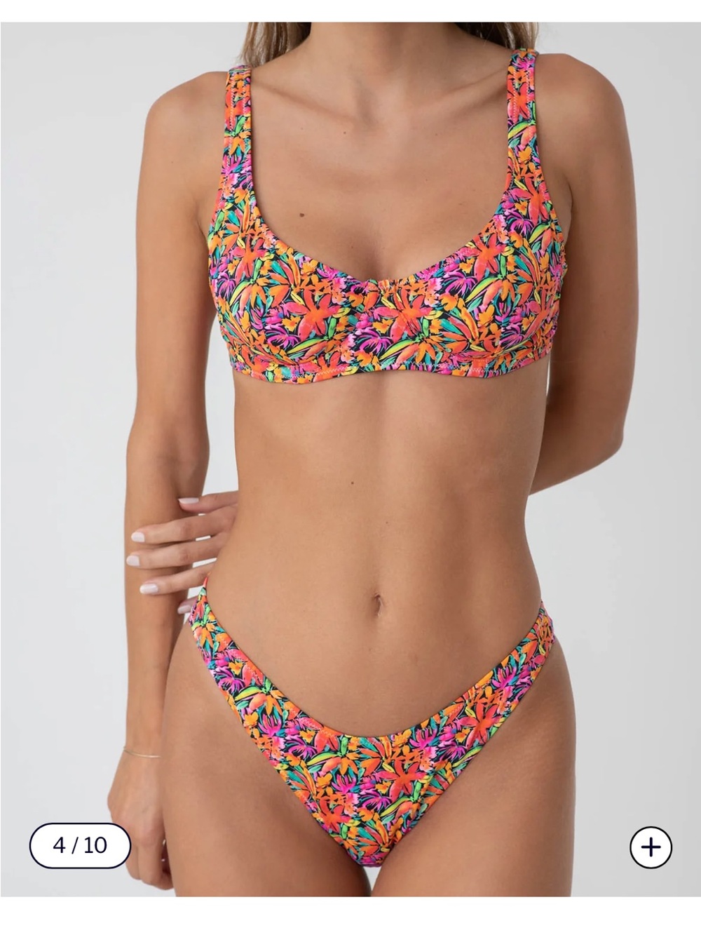 Bright swimwear floral bikini